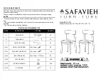 Safavieh Furniture Lizette DCH1002 Manual предпросмотр