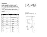 Preview for 1 page of Safavieh Furniture Louise Retro Mid Century FOX4283 Manual