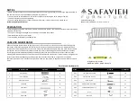 Safavieh Furniture Lucilia BCH8501A Manual preview