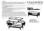 Предварительный просмотр 1 страницы Safavieh Furniture Lylia COF9603 Manual