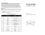 Safavieh Furniture Malone FOX4257 Manual предпросмотр