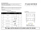 Safavieh Furniture Marigold CHS9001A Assembly Instructions предпросмотр