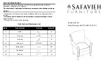 Safavieh Furniture MCR1002 Manual preview