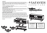 Предварительный просмотр 1 страницы Safavieh Furniture MED9613 Manual