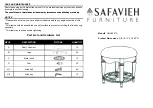 Предварительный просмотр 1 страницы Safavieh Furniture Melissa AMH4007A Manual