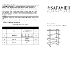 Safavieh Furniture Melissa FOX4282 Quick Start Manual предпросмотр