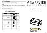 Safavieh Furniture MMT6004 Quick Start Manual предпросмотр