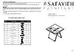 Safavieh Furniture Modern FOX6021A Quick Start Manual preview