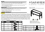 Предварительный просмотр 1 страницы Safavieh Furniture Omara CNS1500 Manual