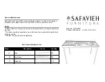 Safavieh Furniture Otto FOX2593A Quick Start Manual предпросмотр