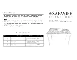 Safavieh Furniture Otto Ginkgo Leaf FOX2591A Manual предпросмотр