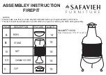 Preview for 1 page of Safavieh Furniture PIT1000A Assembly Instruction