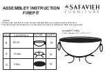 Safavieh Furniture PIT1005A Assembly Instruction preview