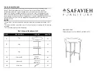 Предварительный просмотр 1 страницы Safavieh Furniture Prague ACC4208 Assembly