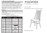 Safavieh Furniture Priam DCH1403 Manual предпросмотр