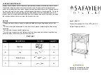 Safavieh Furniture Primrose CNS5707 Quick Start Manual предпросмотр