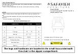 Предварительный просмотр 1 страницы Safavieh Furniture Quenton ACH4002 Manual