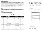 Предварительный просмотр 1 страницы Safavieh Furniture Rafiki CNS5715 Quick Start Manual