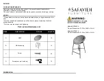 Предварительный просмотр 1 страницы Safavieh Furniture Rihaan BST9900A Manual