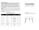 Safavieh Furniture Rocco FOX4249 Manual предпросмотр