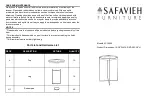 Предварительный просмотр 1 страницы Safavieh Furniture Ruby ACC4206 Assembly