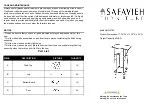 Предварительный просмотр 1 страницы Safavieh Furniture Sabrina AMH5704B Quick Start Manual