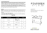 Предварительный просмотр 1 страницы Safavieh Furniture Samantha AMH5710A Quick Start Manual