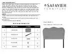 Предварительный просмотр 5 страницы Safavieh Furniture SEA8027-F Manual