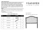 Предварительный просмотр 1 страницы Safavieh Furniture SEA8031-F Manual