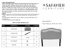 Предварительный просмотр 1 страницы Safavieh Furniture Sephina SEA8033-F Quick Start Manual