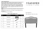 Предварительный просмотр 5 страницы Safavieh Furniture Sephina SEA8033-F Quick Start Manual