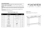 Safavieh Furniture SFV2504A Quick Start Manual предпросмотр