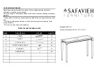 Предварительный просмотр 1 страницы Safavieh Furniture SFV2515B Manual