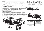 Предварительный просмотр 1 страницы Safavieh Furniture Silvanna MED9604 Manual