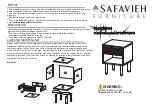 Предварительный просмотр 1 страницы Safavieh Furniture Silvanna NST9601 Manual