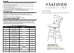 Preview for 1 page of Safavieh Furniture Tage BST1400 Quick Start Manual