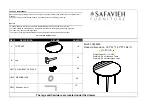 Preview for 1 page of Safavieh Furniture Tezza COF9001A Quick Start Manual