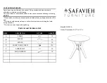 Safavieh Furniture Werner SFV2532A Manual предпросмотр