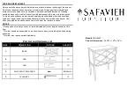 Предварительный просмотр 1 страницы Safavieh Furniture Winona AMH6600 Manual