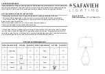 Safavieh Lighting ALDER TBL4159 Manual preview