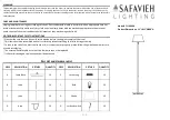 Safavieh Lighting Asher Manual preview