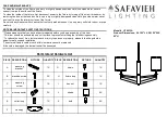 Safavieh Lighting AXIS LIT4213A Manual preview