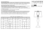 Preview for 1 page of Safavieh Lighting BAYAN TBL4260 Manual