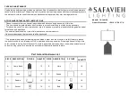 Safavieh Lighting BERGEN TBL4410A Manual preview