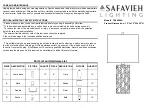 Preview for 1 page of Safavieh Lighting BERNY TBL4264A Manual