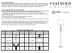 Safavieh Lighting BIRDSONG LIT4338A Manual preview