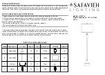 Safavieh Lighting BREWSTER LIT4341A Manual preview