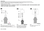 Preview for 2 page of Safavieh Lighting CAMDEN TBL4200A Manual