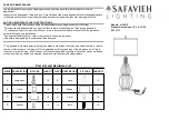 Safavieh Lighting CLEO LIT4512 Manual preview