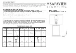 Safavieh Lighting DANA LIT4369A Manual preview